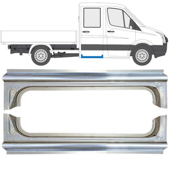 Panel de reparación del umbral trasero para Volkswagen Crafter 2005-2017 / Izquierda+Derecha / Conjunto 15520