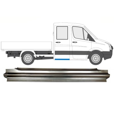 Panel de reparación del umbral trasero para Volkswagen Crafter 2005-2017 / Derecho 15514