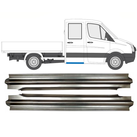 Panel de reparación del umbral trasero para Volkswagen Crafter 2005-2017 / Izquierda+Derecha / Conjunto 15516
