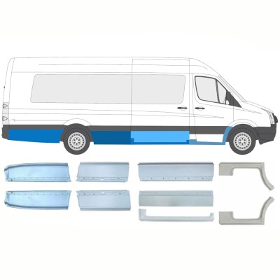 Panel de reparación conjunto para Volkswagen Crafter 2005-2017 / Izquierda+Derecha / 14495