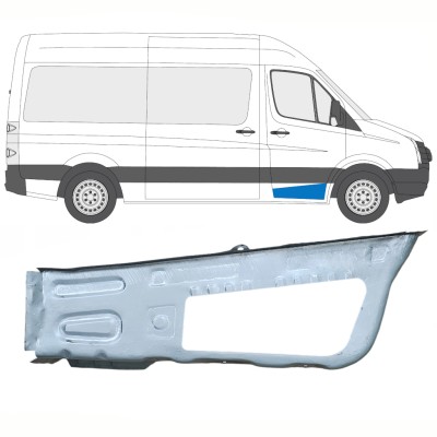 Panel de reparación escalón delantero para Volkswagen Crafter 2005-2017 / Derecho 14102