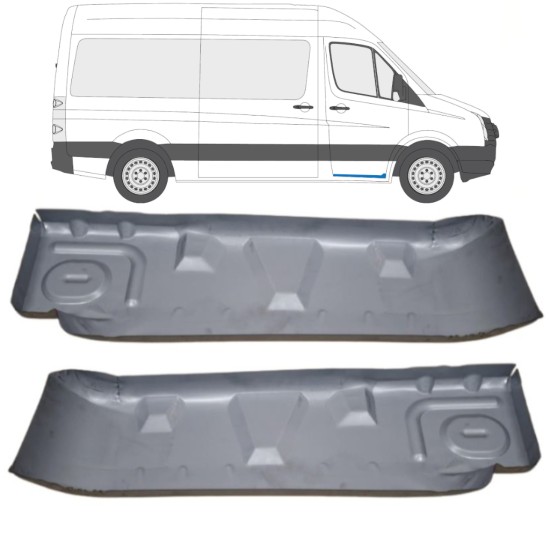 Panel de reparación del peldaño para Volkswagen Crafter 2005-2017 / Izquierda+Derecha / Conjunto 15544