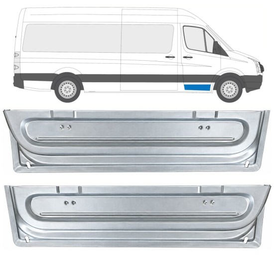 Panel de reparación puerta delantera interior para Volkswagen Crafter 2005-2017 / Izquierda+Derecha 17058