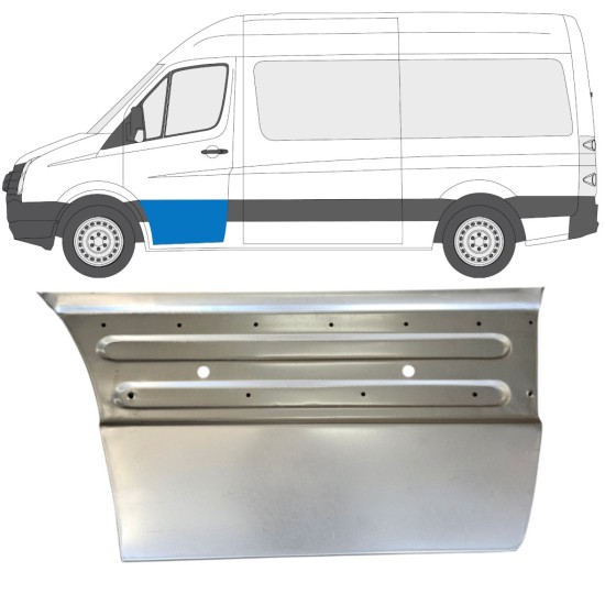 Panel de reparación puerta delantera para Volkswagen Crafter 2005-2017 / Izquierda 15495