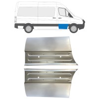 Panel de reparación puerta delantera para Volkswagen Crafter 2005-2017 / Izquierda+Derecha / Conjunto 15496