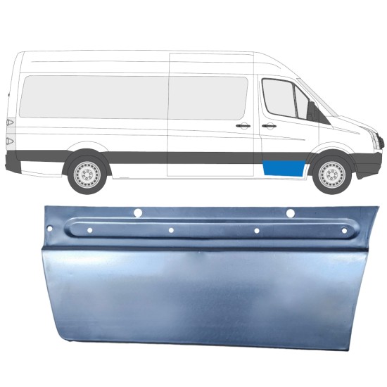Panel de reparación puerta delantera para Volkswagen Crafter 2005-2017 / Derecho 13444