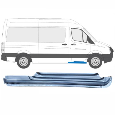 Panel de reparación del umbral puerta delantera para Volkswagen Crafter 2005-2017 / Derecho 13970