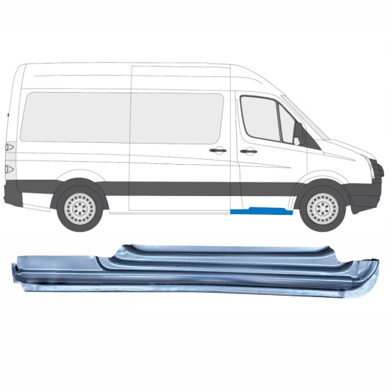 Panel de reparación del umbral puerta delantera para Volkswagen Crafter 2005-2017 / Derecho 13970