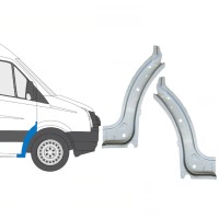 Panel de reparación guardabarros delantero interior para Volkswagen Crafter 2005-2017 / Izquierda+Derecha / Conjunto 15500