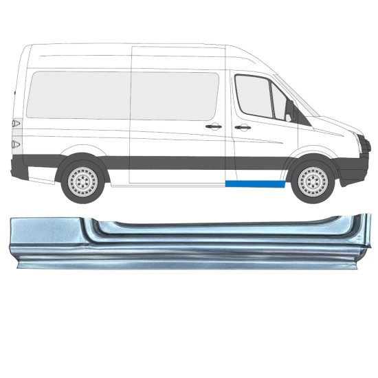 Panel de reparación del umbral puerta delantera para Volkswagen Crafter 2005-2017 / Derecho 17271