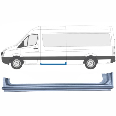 Panel de reparación del umbral de la puerta corredera para Volkswagen Crafter 2005-2017 / Izquierda 13432