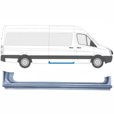 Panel de reparación del umbral de la puerta corredera para Volkswagen Crafter 2005-2017 / Derecho 13437