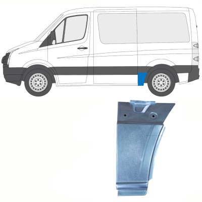 Panel de reparación guardabarros trasero para Volkswagen Crafter 2005-2017 / Izquierda 13940