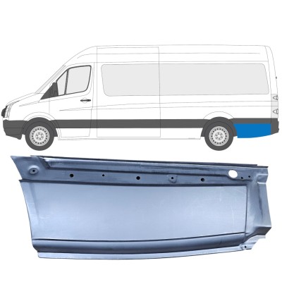 Panel de reparación guardabarros trasero para Volkswagen Crafter 2005-2017 / Izquierda 13609