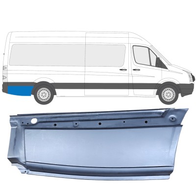Panel de reparación guardabarros trasero para Volkswagen Crafter 2005-2017 / Derecho 13451