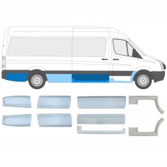 Panel de reparación conjunto para Volkswagen Crafter 2005-2017 / Izquierda+Derecha / 14236