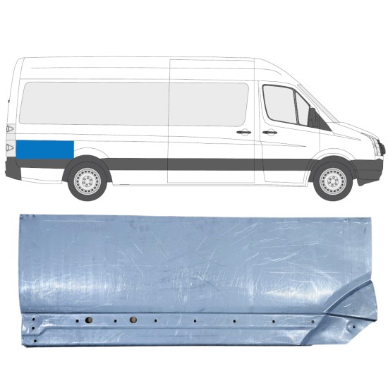Panel de reparación guardabarros trasero parte trasera para Volkswagen Crafter 2005-2017 / Derecho 13894