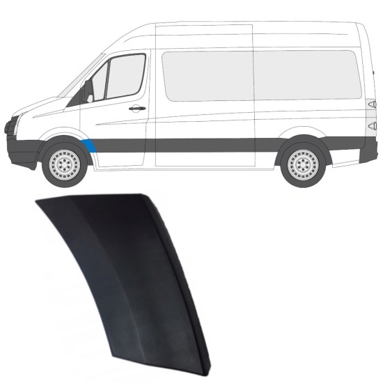 Moldura lateral guardabarros delantero para Volkswagen Crafter 2005-2017 / Izquierda 13987