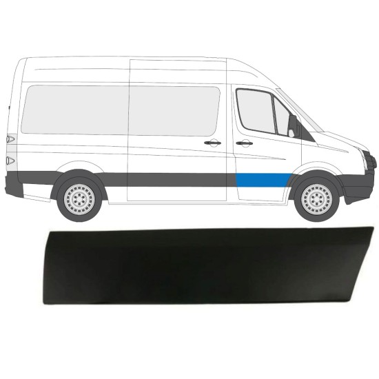 Moldura puerta delantera para Volkswagen Crafter 2005-2017 / Derecho 13687