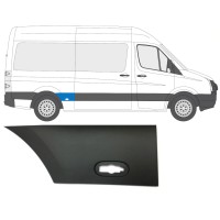 Moldura lateral guardabarros trasero para Volkswagen Crafter 2005-2017 / Derecho 13822