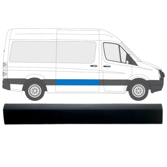 Moldura puerta corredera para Volkswagen Crafter 2005-2017 / Derecho 13824