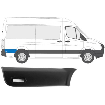 Moldura lateral guardabarros trasero detrás de la rueda para Volkswagen Crafter 2005-2017 / Derecho 13691