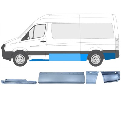 Panel de reparación conjunto para Volkswagen Crafter 2005-2017 / Izquierda / 14503