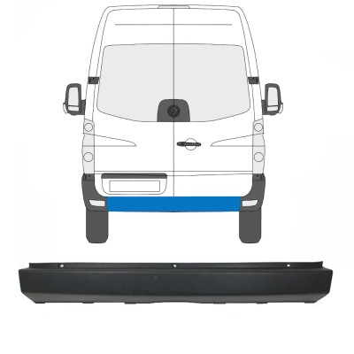 Parachoques trasero para Volkswagen Crafter 2005-2017 15550