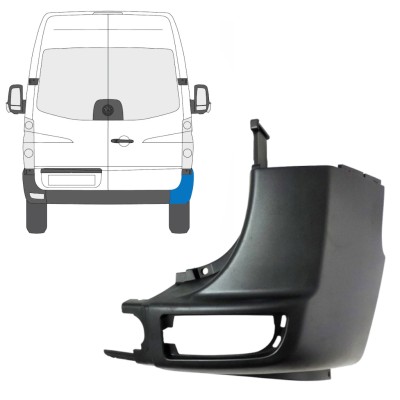 Esquina parachoques trasero para Volkswagen Crafter 2005-2017 / Derecho 15548