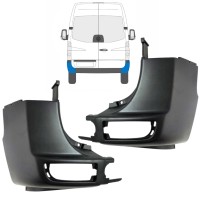 Esquina parachoques trasero para Volkswagen Crafter 2005-2017 / Izquierda+Derecha / Conjunto 15549