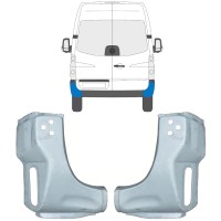 Panel de reparación esquina trasera para Volkswagen Crafter 2005-2017 / Izquierda+Derecha / Conjunto 15507