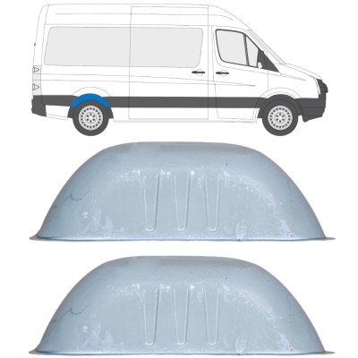 Panel de reparación guardabarros trasero para Volkswagen Crafter 2005-2017 / Conjunto 14283