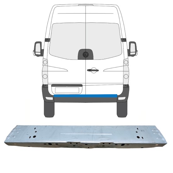 Panel de reparación trasero para Volkswagen Crafter 2005-2017 14239