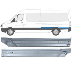 Panel de reparación guardabarros trasero para Volkswagen Crafter 2005-2017 / Izquierda / Conjunto 14501