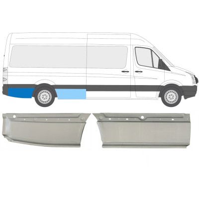 Panel de reparación guardabarros trasero para Volkswagen Crafter 2005-2017 / Derecho / Conjunto 14128