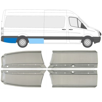 Panel de reparación guardabarros trasero para Volkswagen Crafter 2005-2017 / Conjunto 14486