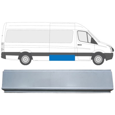 Panel de reparación lateral externa para Volkswagen Crafter 2005-2017 / Izquierda = Derecha (simétrico) 13972