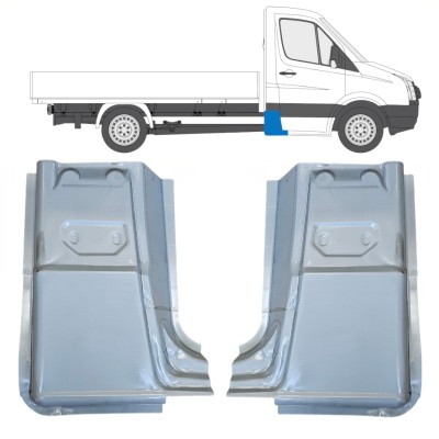 Panel de reparación esquina trasera para Volkswagen Crafter 2005-2017 / Izquierda+Derecha / Conjunto 15504