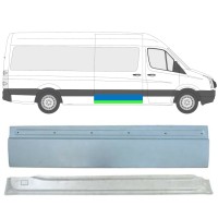 Panel de reparación puerta corredera para Volkswagen Crafter 2005-2017 / Derecho / Conjunto 13474