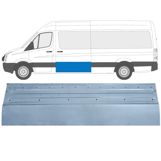 Panel de reparación puerta corredera para Volkswagen Crafter 2005-2017 / Izquierda 14316