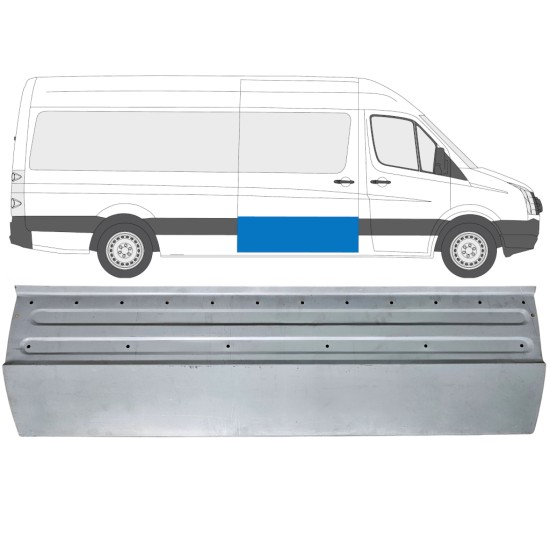Panel de reparación puerta corredera para Volkswagen Crafter 2005-2017 / Derecho 14315