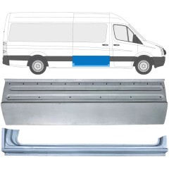 Panel de reparación puerta corredera + Panel de reparación umbral para Volkswagen Crafter 2005-2017 / Derecho / Conjunto 14317