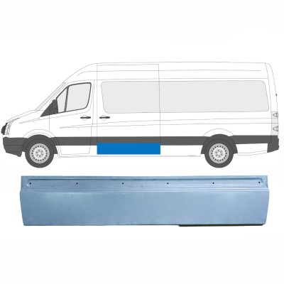 Panel de reparación puerta corredera externa para Volkswagen Crafter 2005-2017 / Izquierda = Derecha (simétrico) 13511