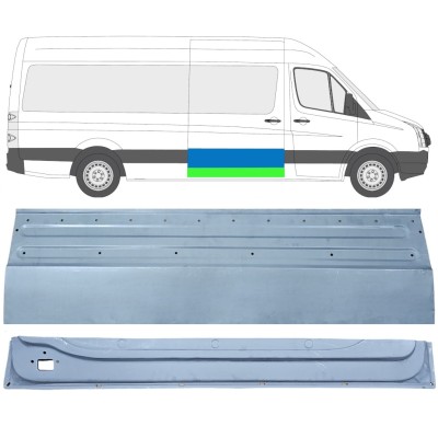 Panel de reparación puerta corredera interna + externa para Volkswagen Crafter 2005-2017 / Derecho / Conjunto 14319