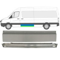 Panel de reparación puerta corredera para Volkswagen Crafter 2005-2017 / Izquierda / Conjunto 14198