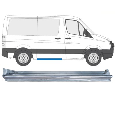 Panel de reparación del umbral de la puerta corredera para Volkswagen Crafter 2005-2017 / Derecho 14374