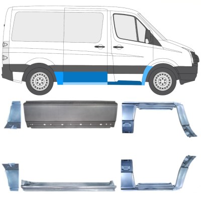 Panel de reparación conjunto para Volkswagen Crafter 2005-2017 / Izquierda+Derecha / 15594