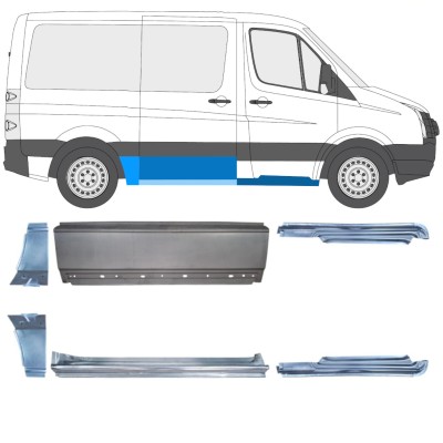 Panel de reparación conjunto para Volkswagen Crafter 2005-2017 / Izquierda+Derecha / 15590