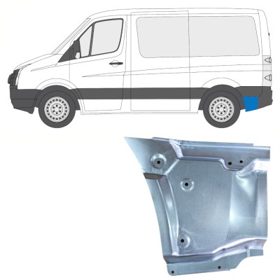 Panel de reparación guardabarros trasero para Volkswagen Crafter 2005-2017 / Izquierda 15512