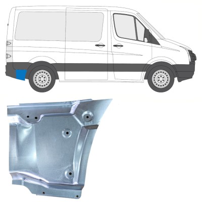 Panel de reparación guardabarros trasero para Volkswagen Crafter 2005-2017 / Derecho 15513